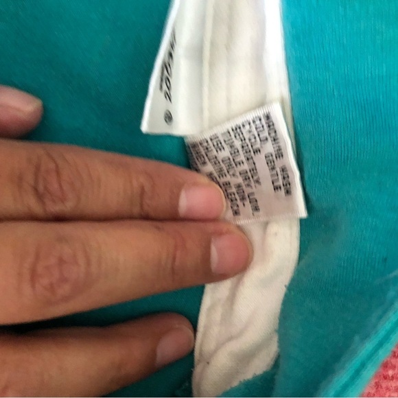 VTG MacGregor Teal and White Striped Polo Sweater Long Sleeve Mens Large - Picture 9 of 9